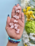 Rose quartz opens the heart chakra to every kind of love self-love, familial love, friendship love, love for humanity, romantic love, etc.