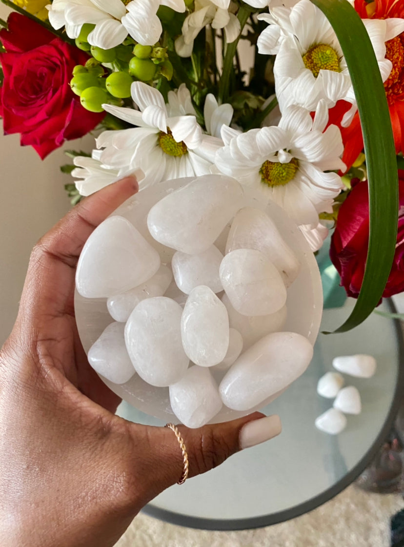 Milky Quartz (Brazil) - Tumbled