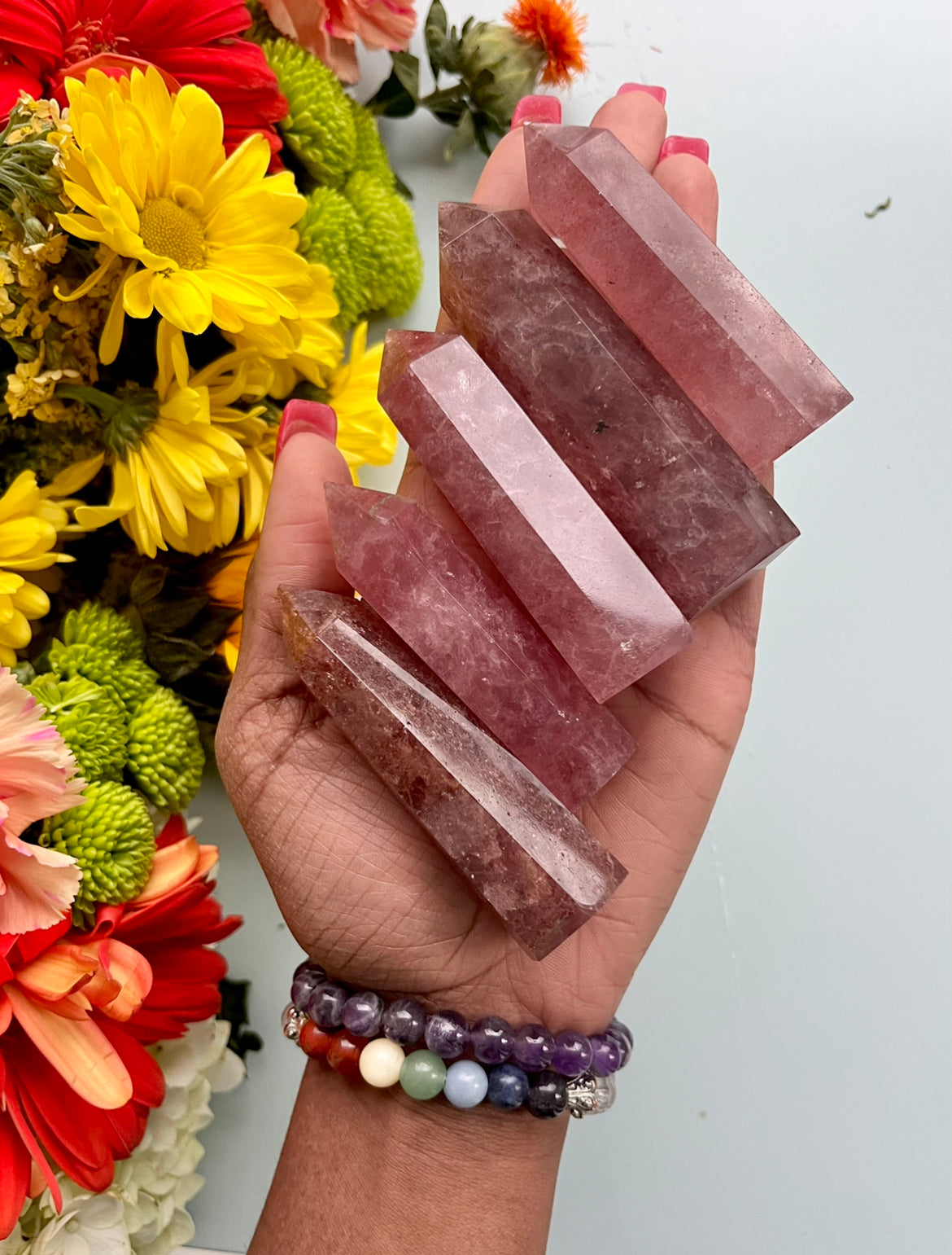 Strawberry Quartz Tower