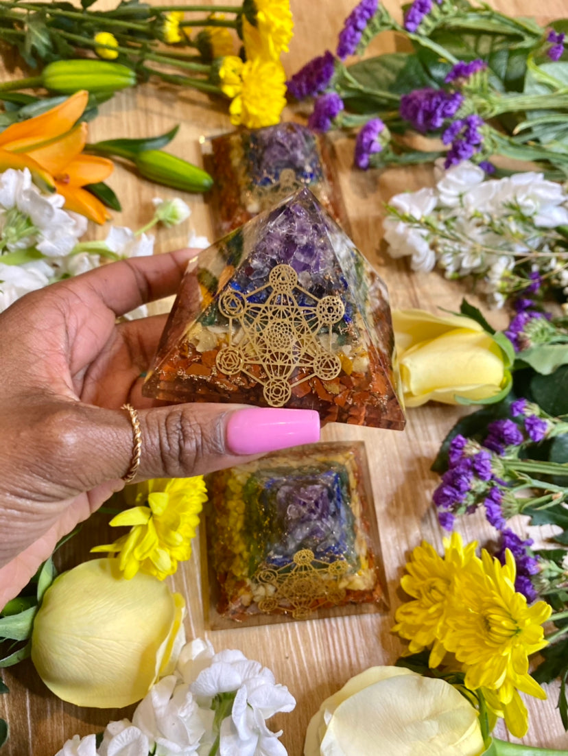 Chakra Orgone Pyramid