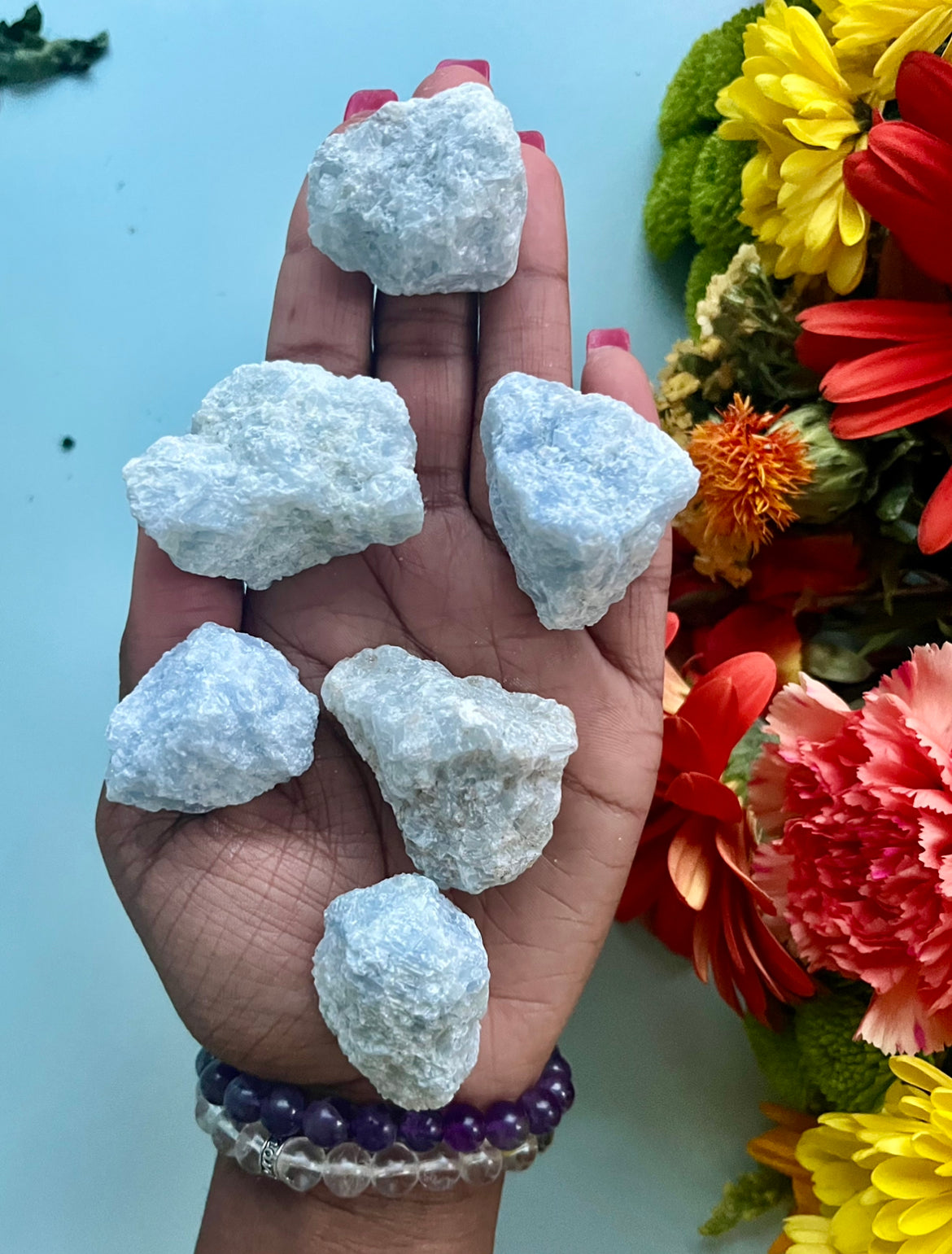 Blue Calcite - Rough