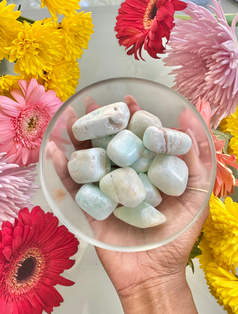 Caribbean Calcite - Tumbled