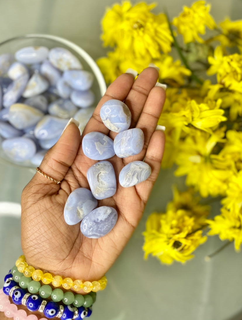 Blue Lace Agate - Tumbled
