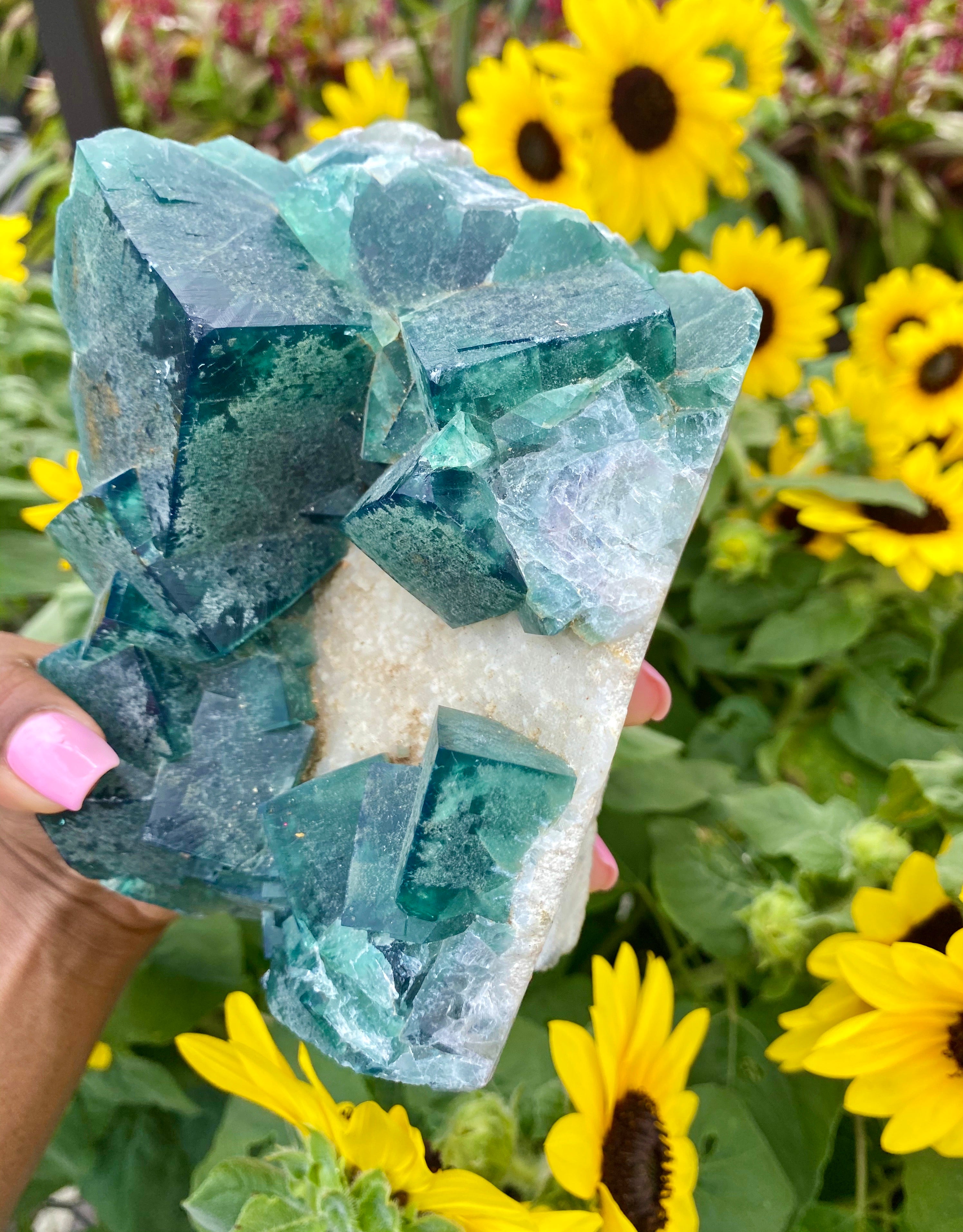 Green Fluorite Cluster - Large