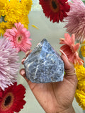 sodalite semi-polished point
