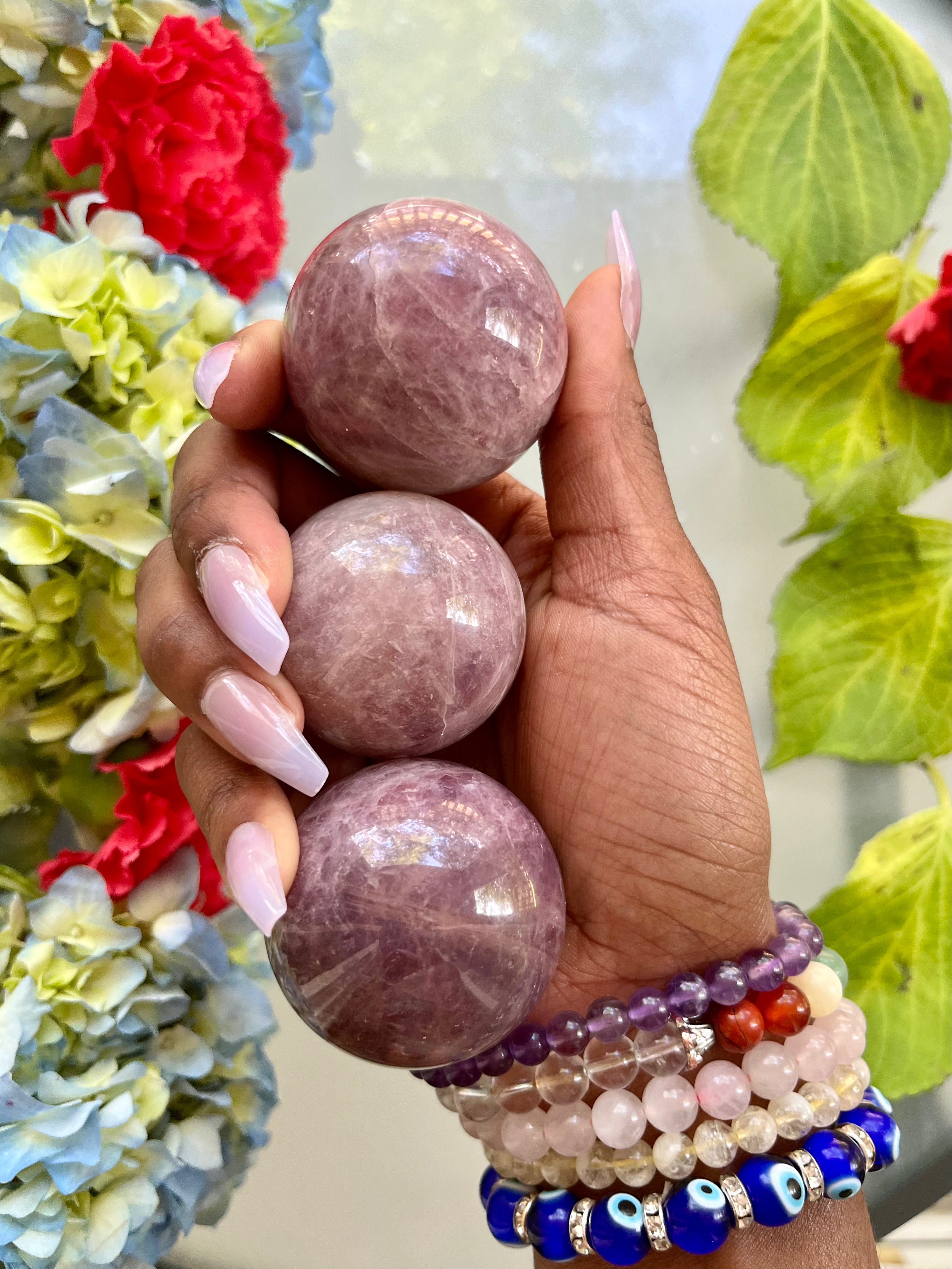 Lavender Quartz Sphere