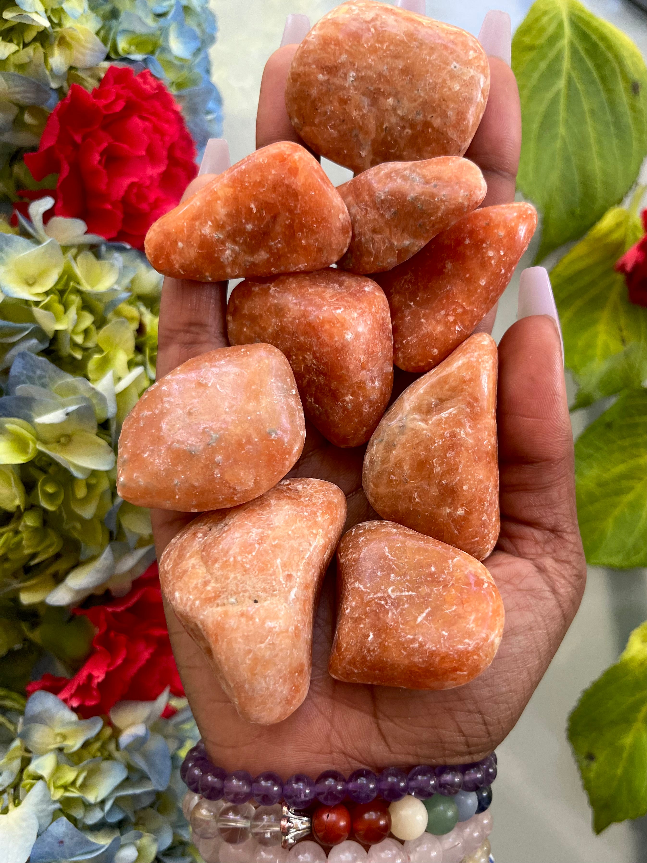 Orange Calcite (Brazil) - Tumbled