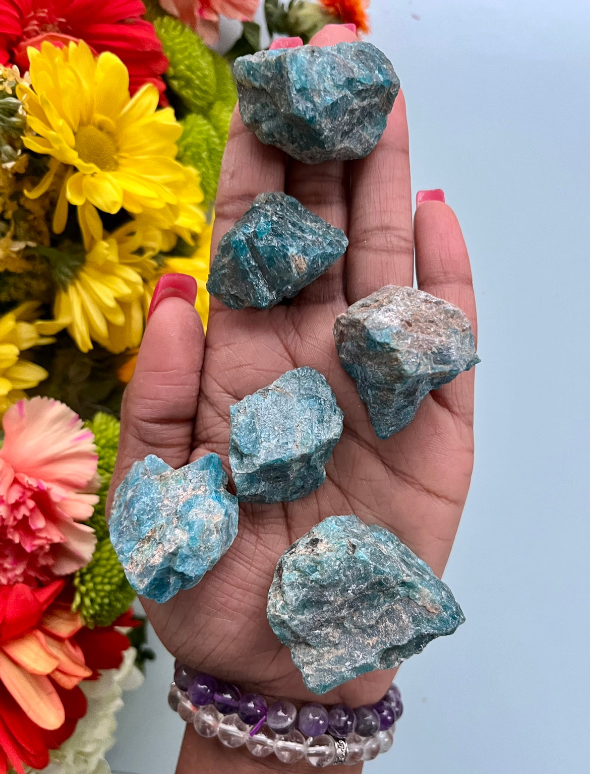 Blue Apatite (Madagascar) - Raw